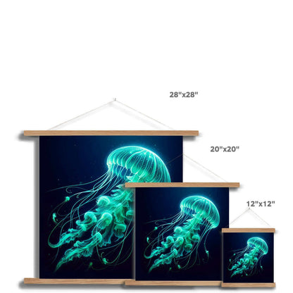 Glowing Jellyfish | Hanging Print