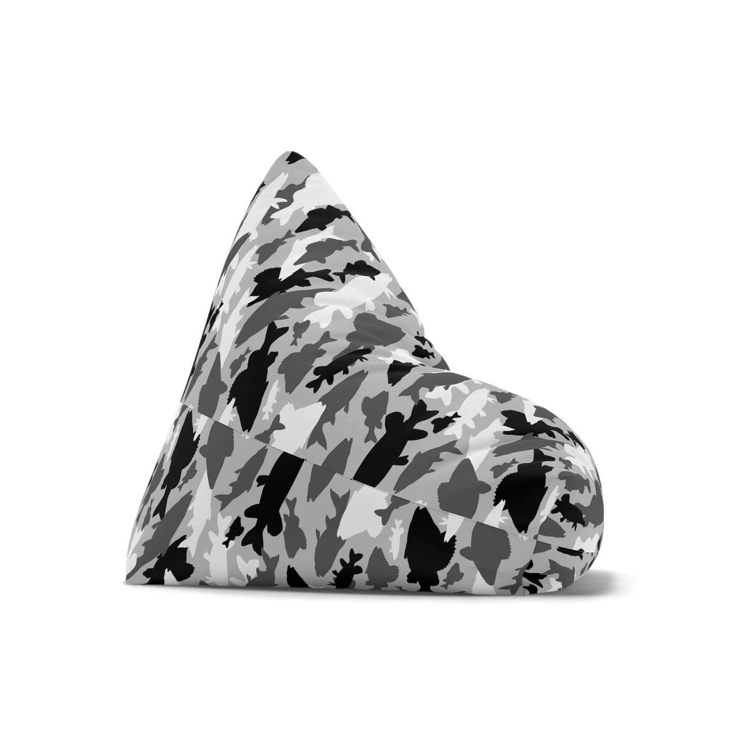 Fish Camo | Bean Bag Chair Cover | Grey