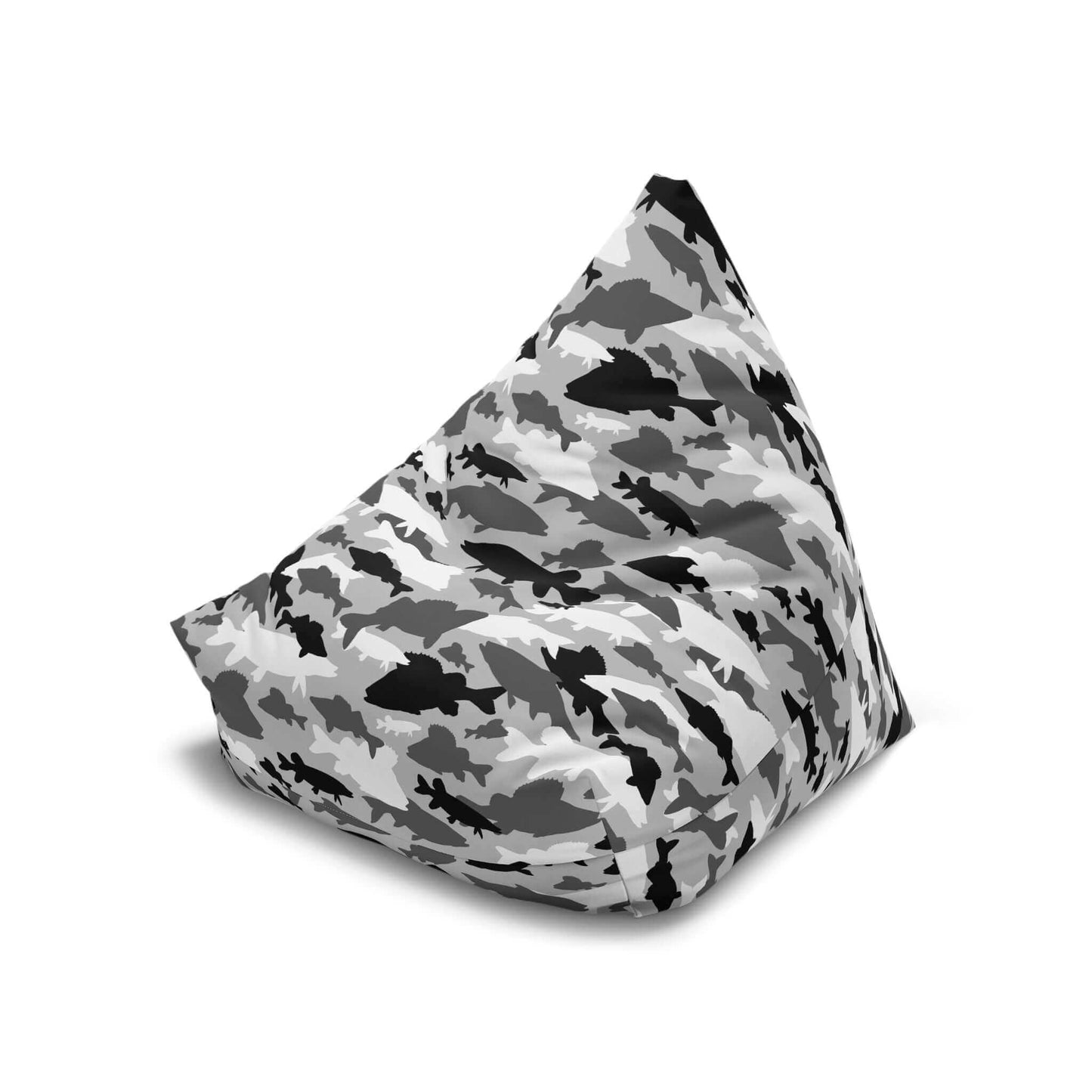 Fish Camo | Bean Bag Chair Cover | Grey