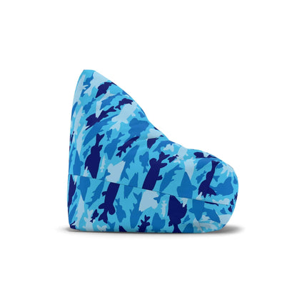 Fish Camo Blue | Bean Bag Chair Cover