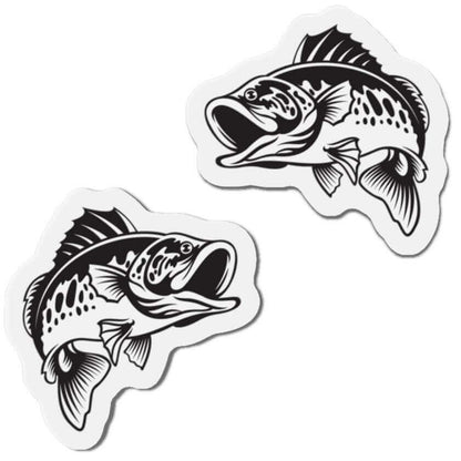 Smallmouth Bass fish shaped magnets, perfect for fish décor and fun kitchen magnets on any magnetic surface.