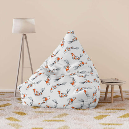 Koi Fish | Bean Bag Chair Cover | White