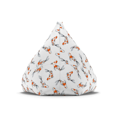 Koi Fish | Bean Bag Chair Cover | White