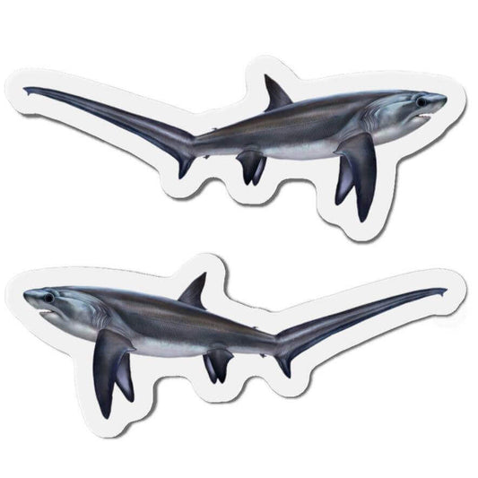 Thresher Shark Fish Shaped Magnets with Left and Right Designs for Fridge Décor