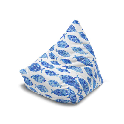 Blue Watercolor Fish | Bean Bag Chair Cover