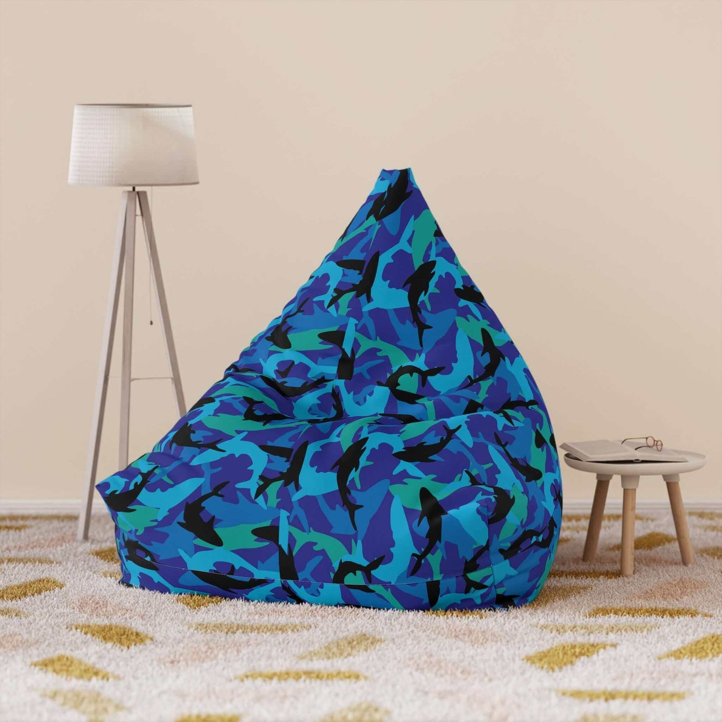 Blue Reef Sharks Design | Bean Bag Chair Cover