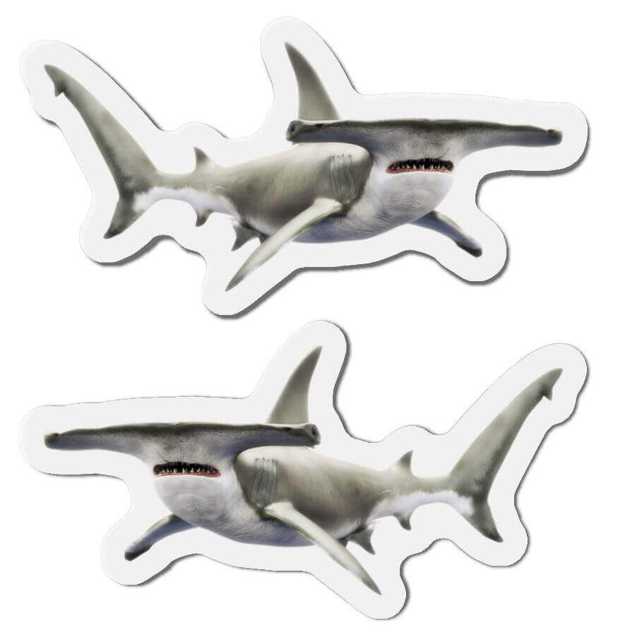 Hammerhead Shark Magnets for Fish Décor with Left and Right Facing Designs