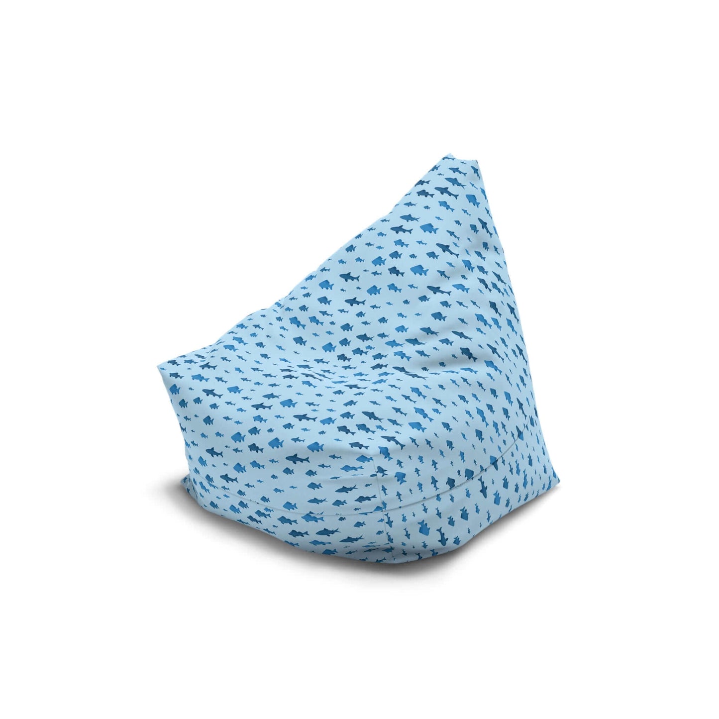 Fish and Shark Blue | Bean Bag Chair Cover