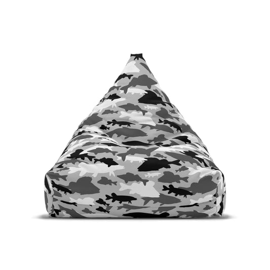 Fish Camo | Bean Bag Chair Cover | Grey