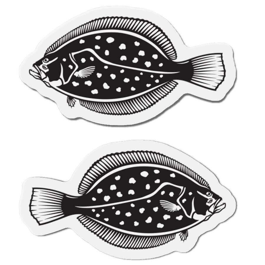 Winter Flounder fish shaped magnets for fun fridge décor