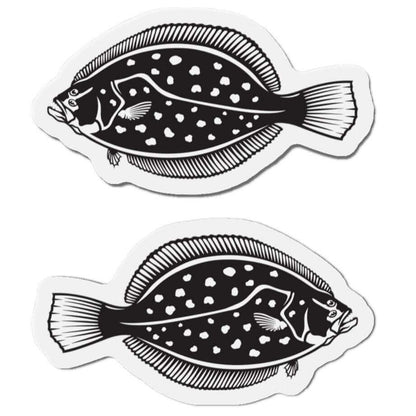 Winter Flounder shaped magnets, perfect fish décor for fun kitchen vibes.