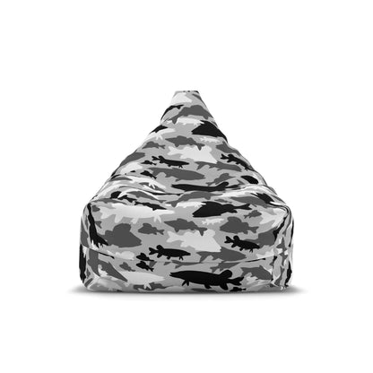 Fish Camo | Bean Bag Chair Cover | Grey