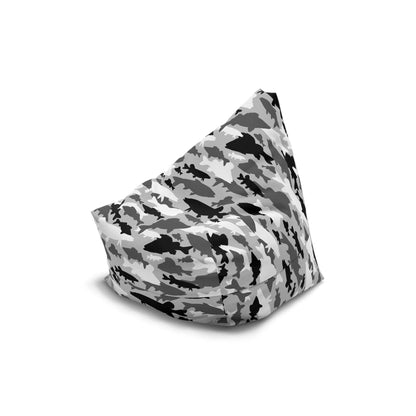 Fish Camo | Bean Bag Chair Cover | Grey