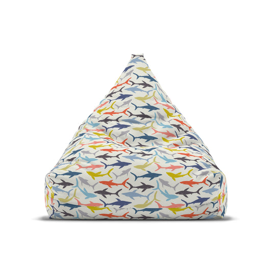 Colorful Sharks | Bean Bag Chair Cover