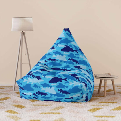 Fish Camo Blue | Bean Bag Chair Cover