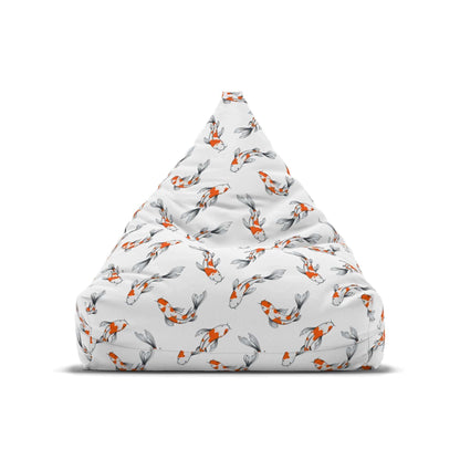 Koi Fish | Bean Bag Chair Cover | White