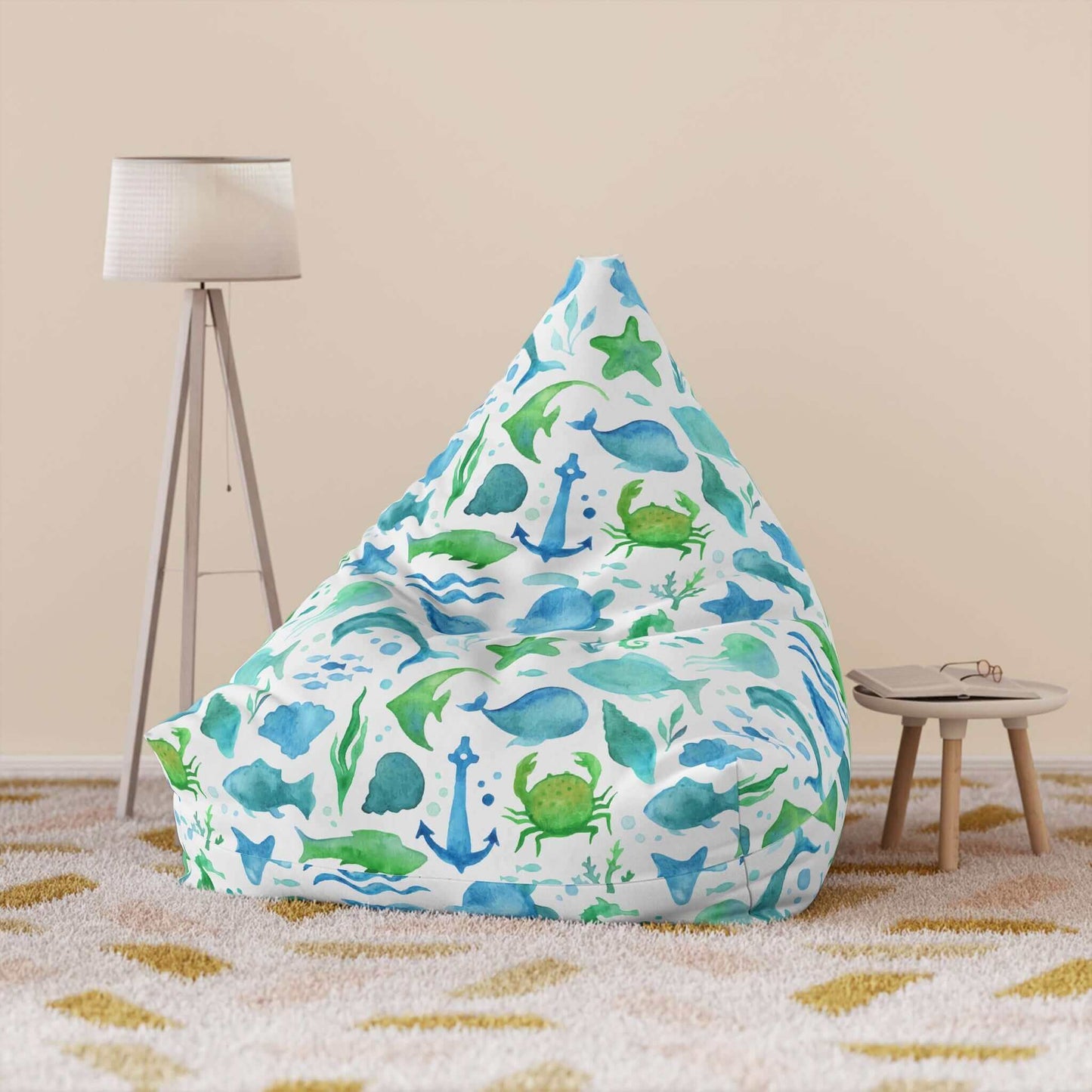 Under the Sea Watercolor | Bean Bag Chair Cover