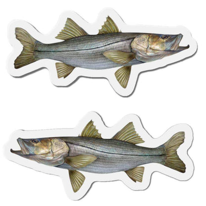 Snook fish-shaped magnets for fun fridge décor and fishing fans.