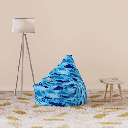 Fish Camo Blue | Bean Bag Chair Cover