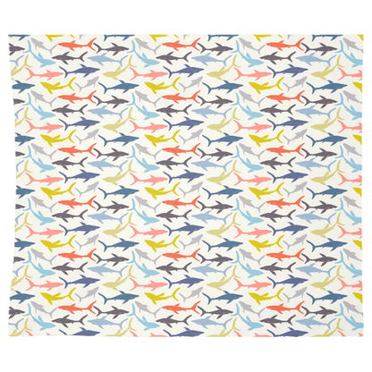 Colorful sharks wall tapestry for fish wall decor, perfect for adding vibrant style to any room.