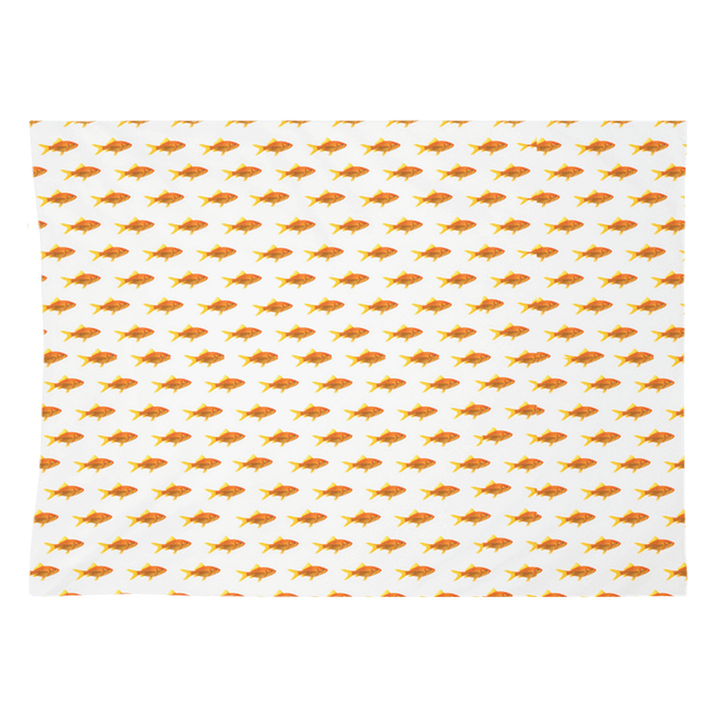 Vibrant goldfish wall tapestry for stylish room décor