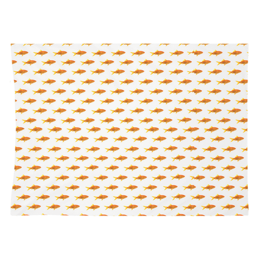 Vibrant goldfish wall tapestry for stylish room décor