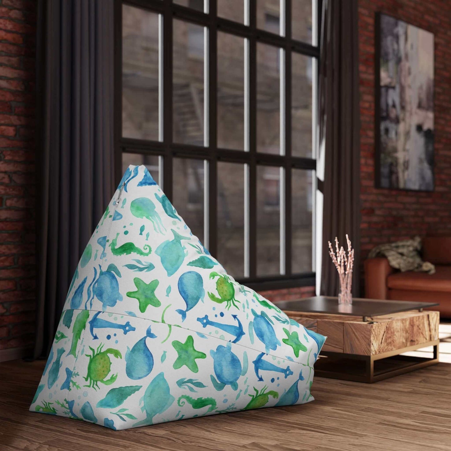 Under the Sea Watercolor | Bean Bag Chair Cover