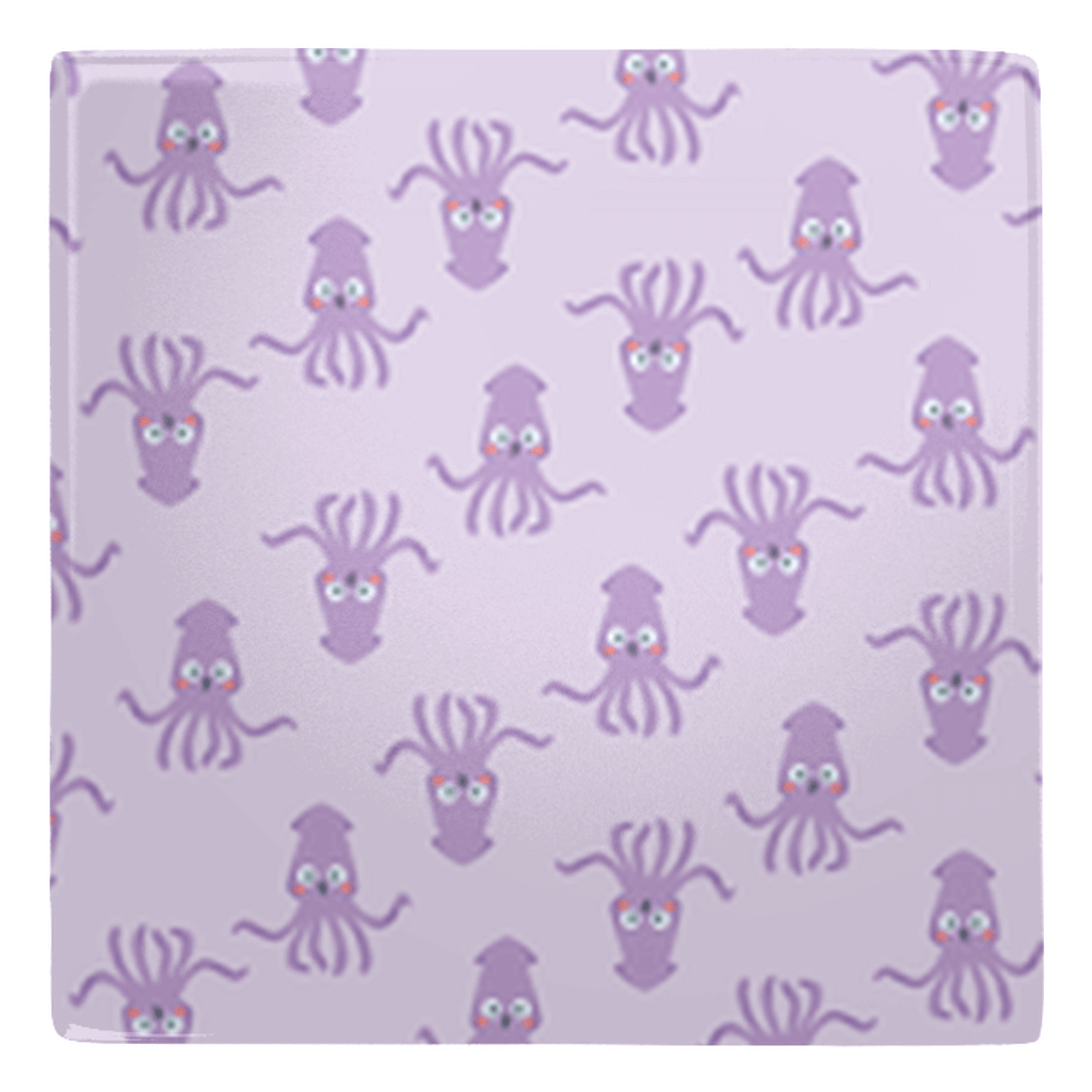 Purple octopus design on a light purple magnet, perfect for fun fridge magnets enthusiasts.