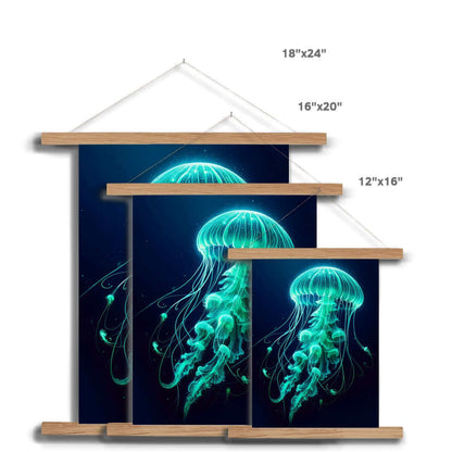 Glowing Jellyfish | Hanging Print