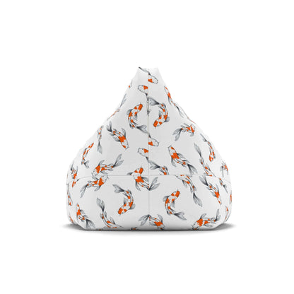 Koi Fish | Bean Bag Chair Cover | White