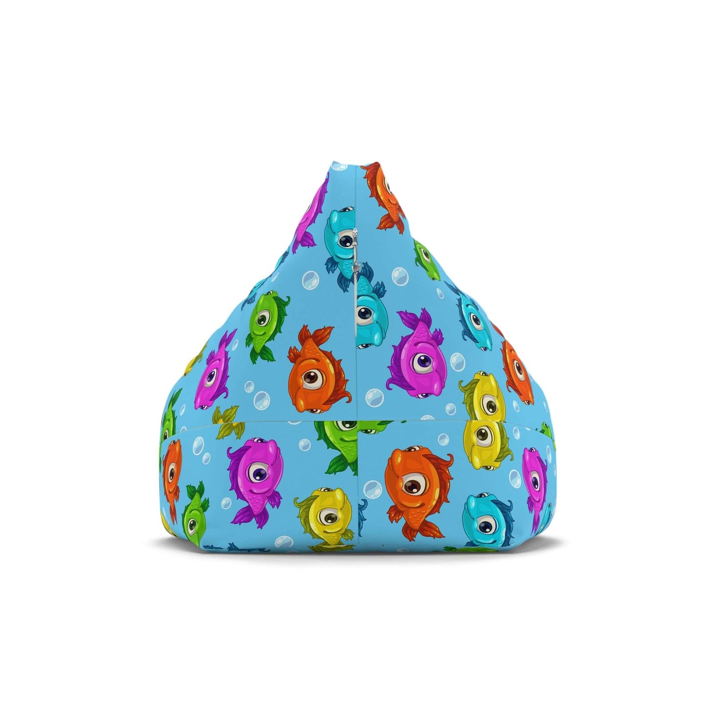 Cartoon Colorful Fish | Bean Bag Chair Cover | Blue