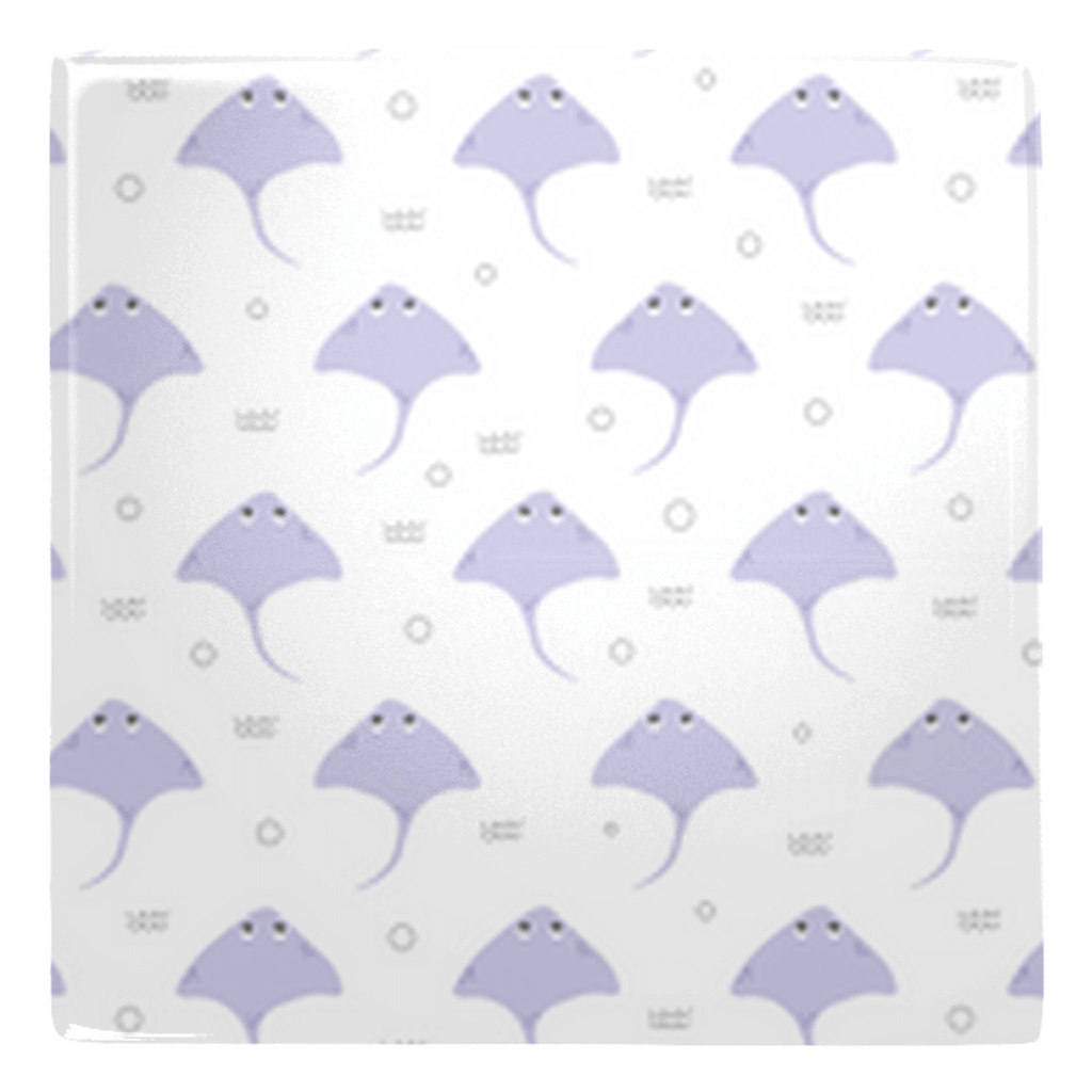 Purple Stingray metal magnets with fish décor pattern, perfect for fun fridge magnets collection.