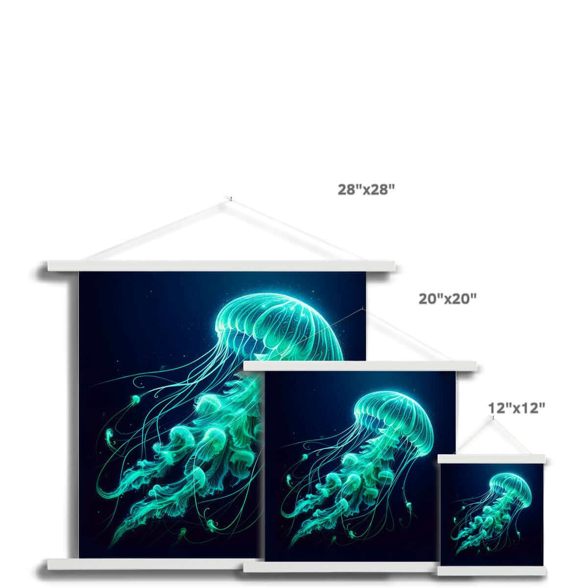 Glowing Jellyfish | Hanging Print