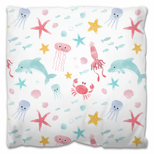 Watercolor Sealife | Outdoor Pillow