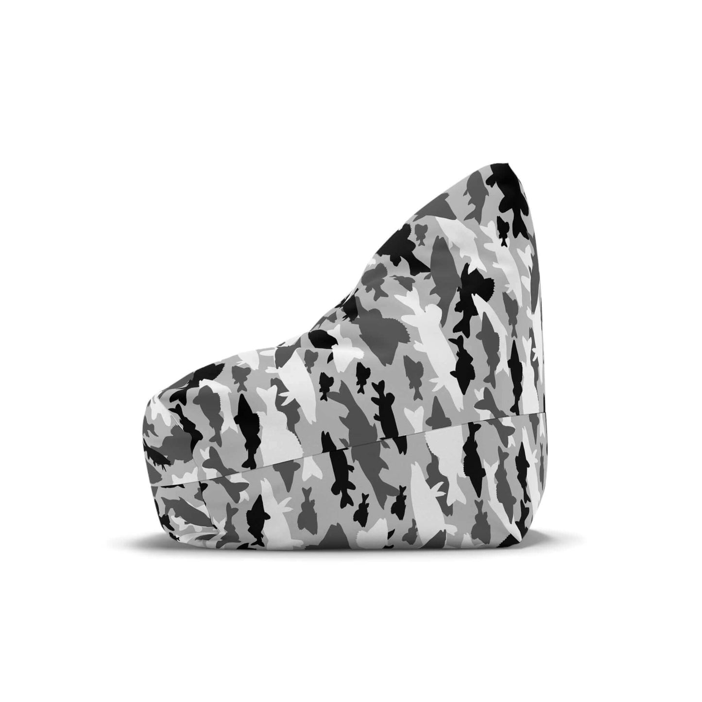 Fish Camo | Bean Bag Chair Cover | Grey