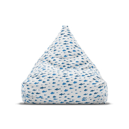 Fish and Shark White | Bean Bag Chair Cover