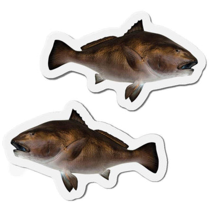 Black Drum fish shaped magnets with realistic design, perfect for fish décor and fun fridge magnets enthusiasts.