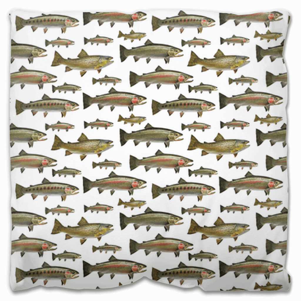 Trout Design | Outdoor Pillow