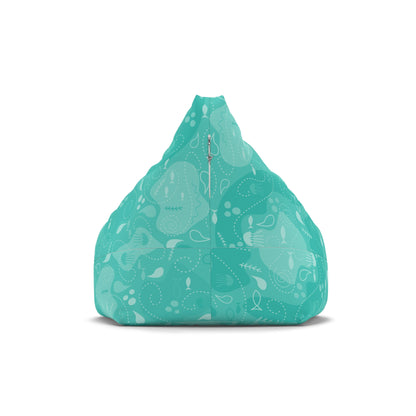 Blue-Green Under Sea | Bean Bag Chair Cover
