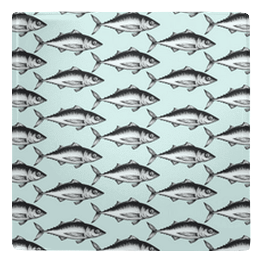 Decorative fish pattern on a Sardine metal magnet, ideal for enhancing your home or office with unique fish décor.