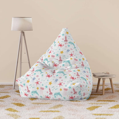 Sea Creatures in Watercolor | Bean Bag Chair Cover