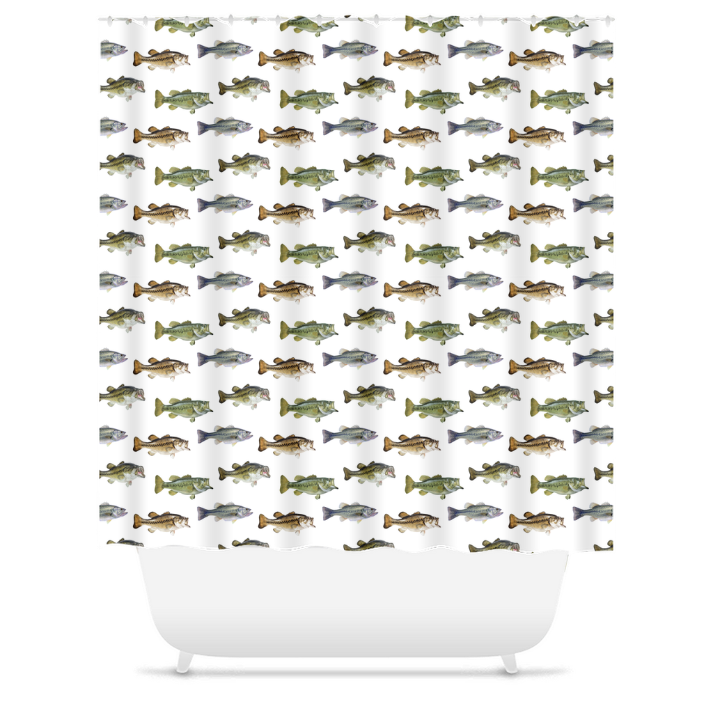 Shower Curtain | Largemouth Bass Design