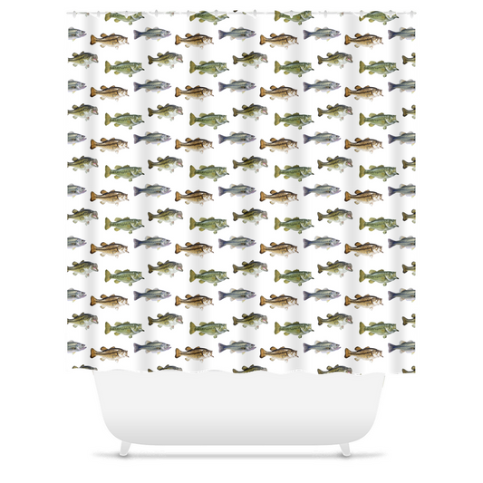 Shower Curtain | Largemouth Bass Design