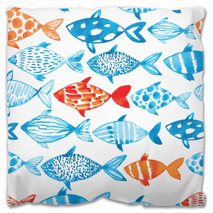 Watercolor Fish | Outdoor Pillow