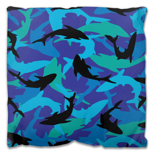 Reef Sharks Design | Outdoor Pillow