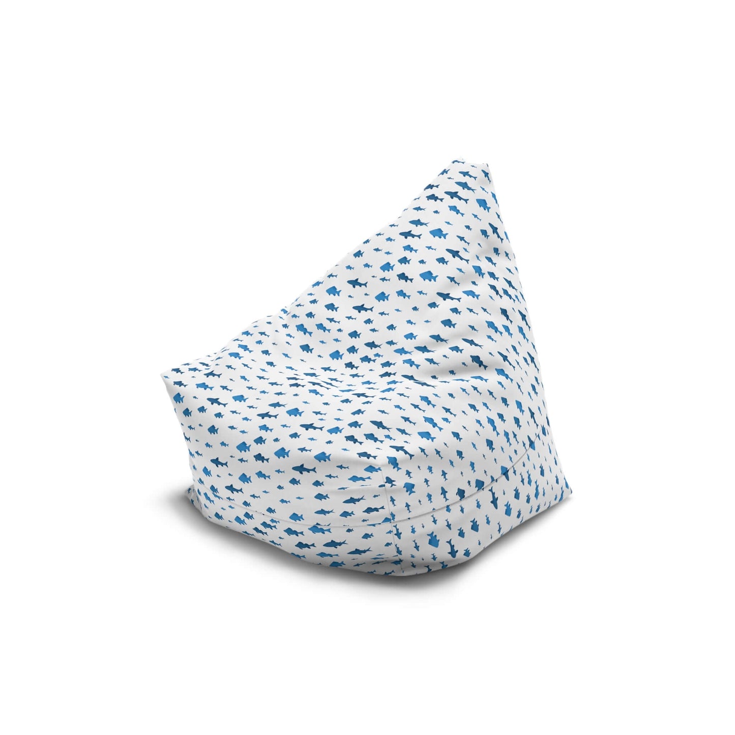 Fish and Shark White | Bean Bag Chair Cover