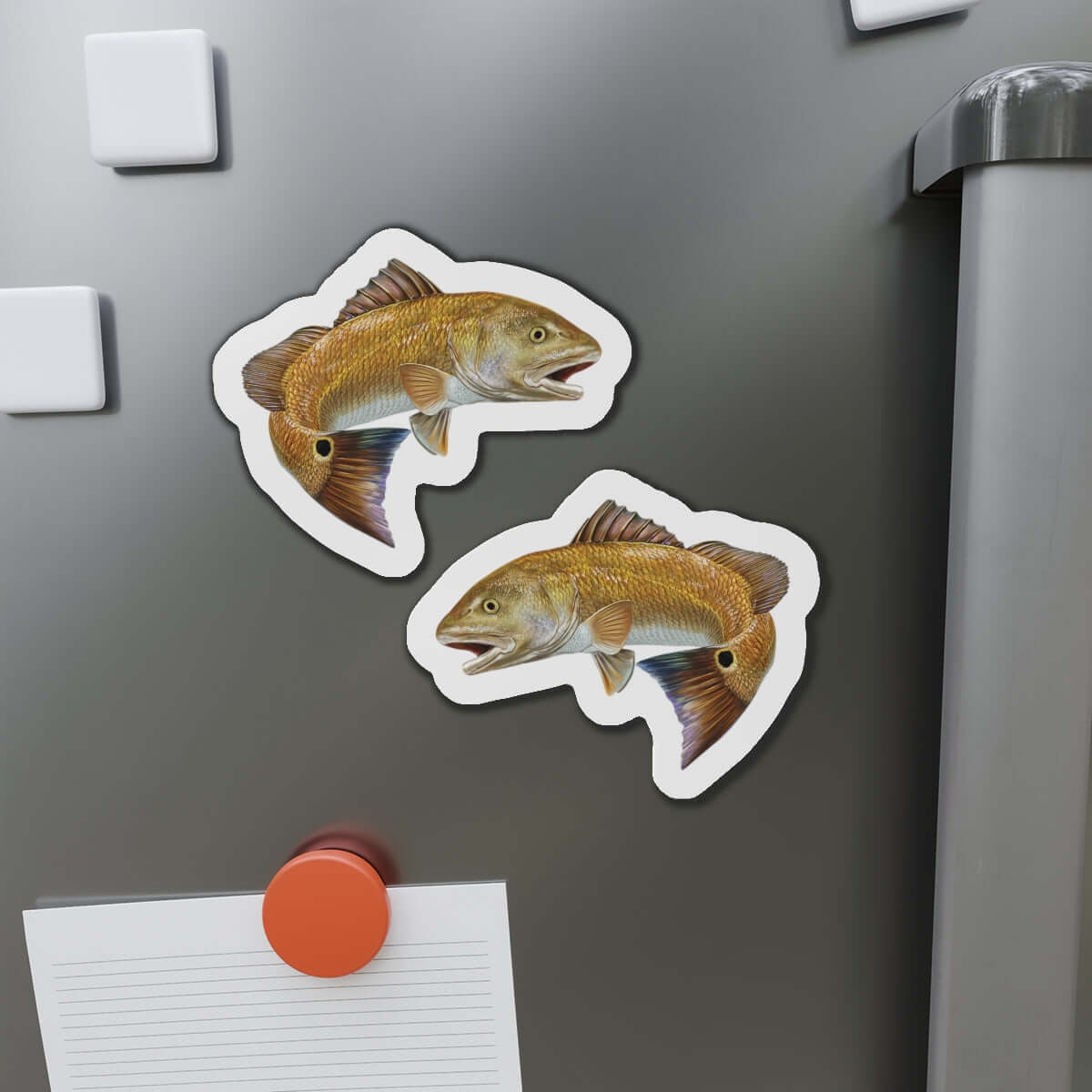 Red Drum Redfish Shaped Magnets on Fridge for Fish Décor Enthusiasts