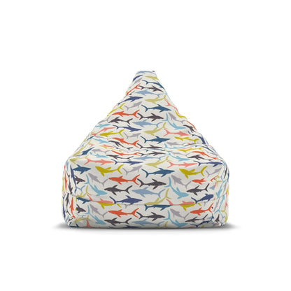 Colorful Sharks | Bean Bag Chair Cover