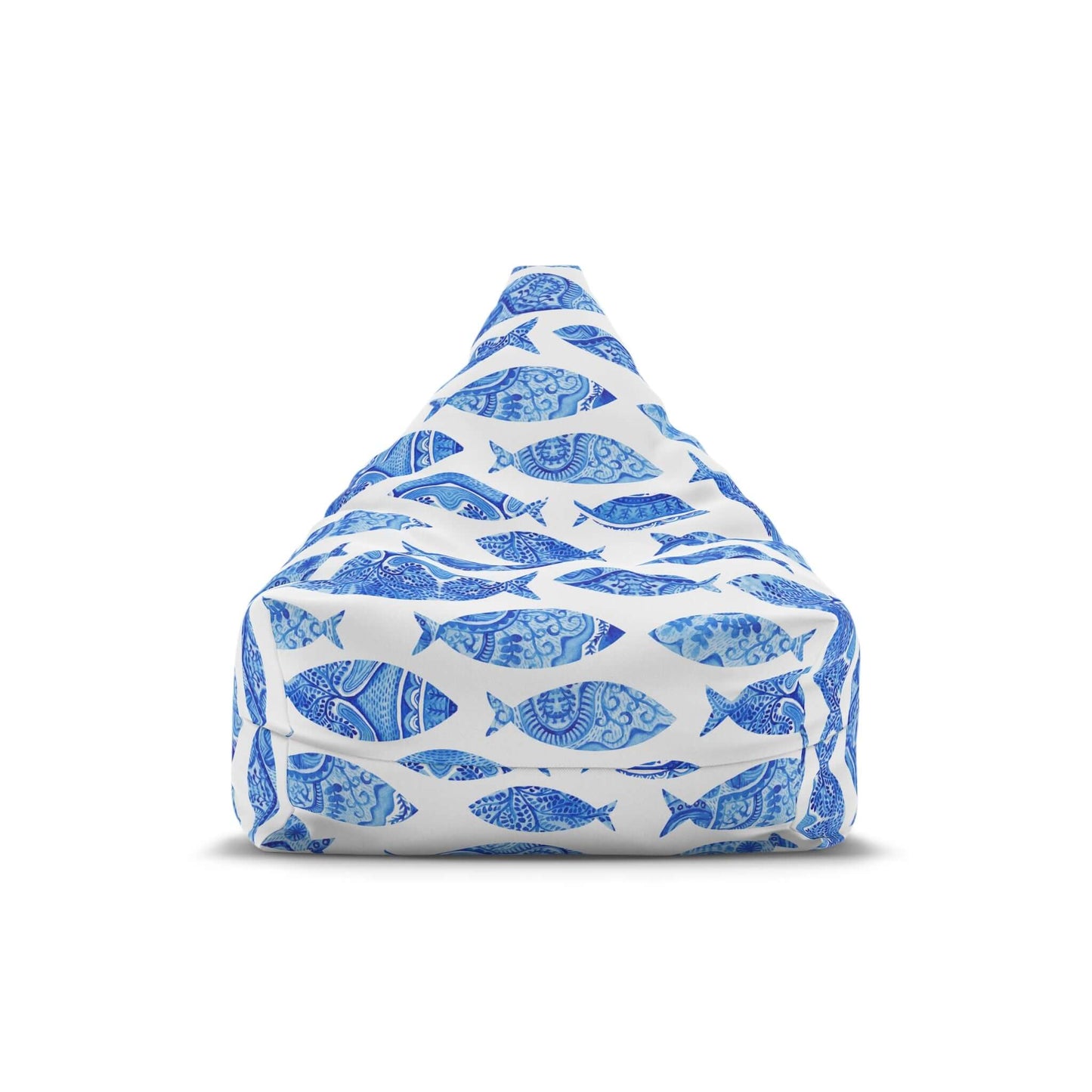 Blue Watercolor Fish | Bean Bag Chair Cover