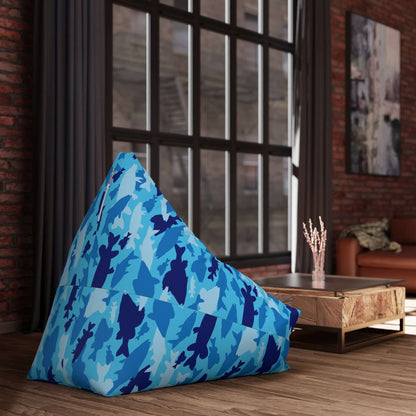 Fish Camo Blue | Bean Bag Chair Cover